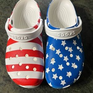 Patriotic croc NWOT